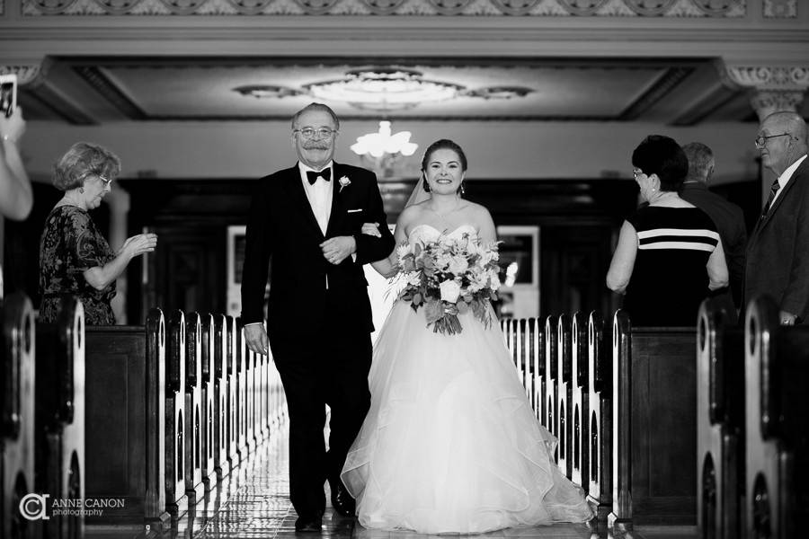 Bride's father gives his blessing