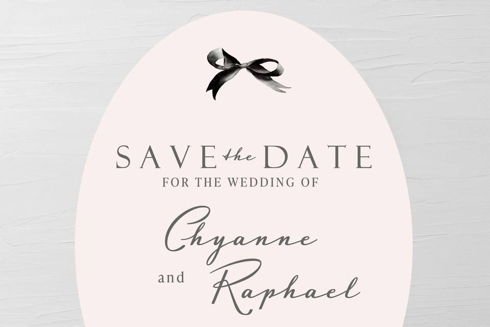 Bow Save the Date