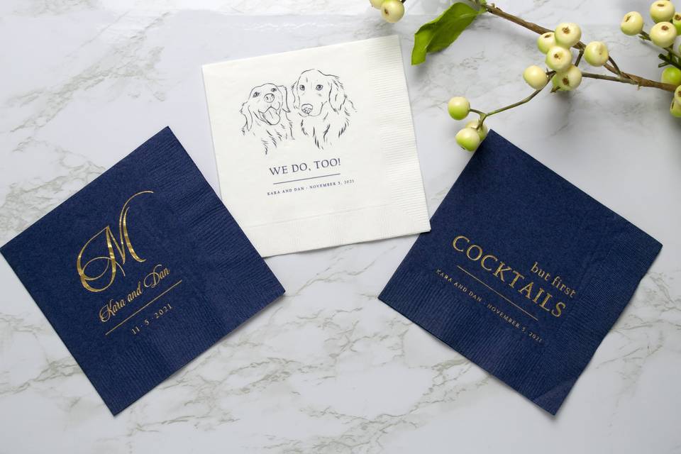 Custom Cocktail Napkins