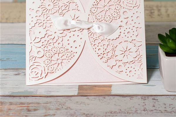 Blush pink invitation