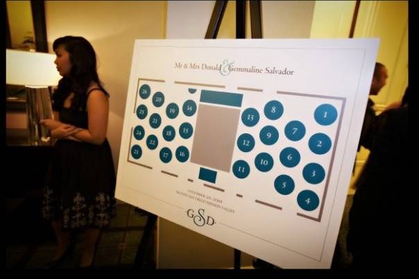 Reception Seating Map