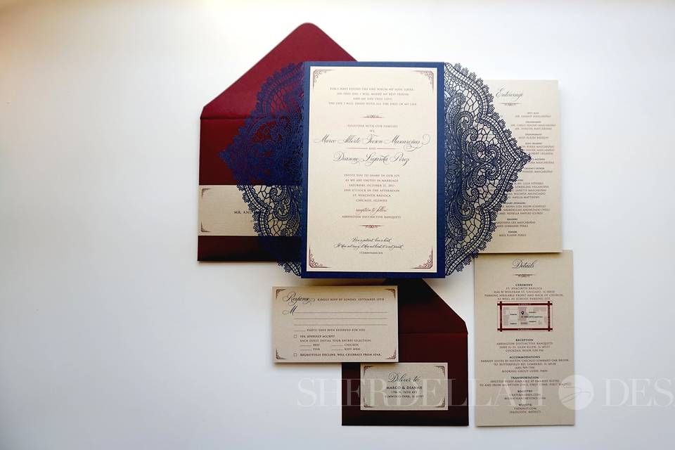 Laser Cut Invitation Suite