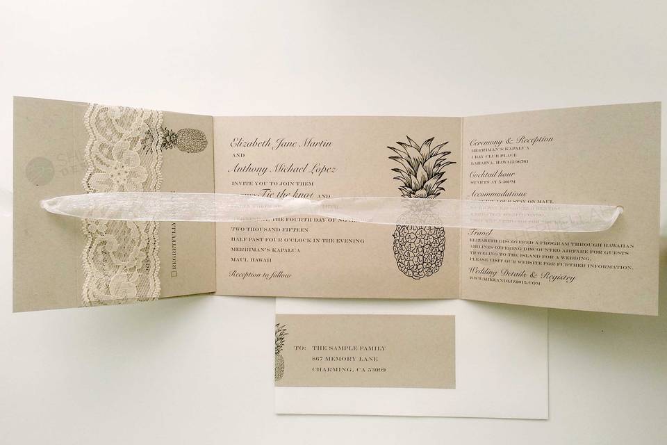 Tie-the-Knot Invitations