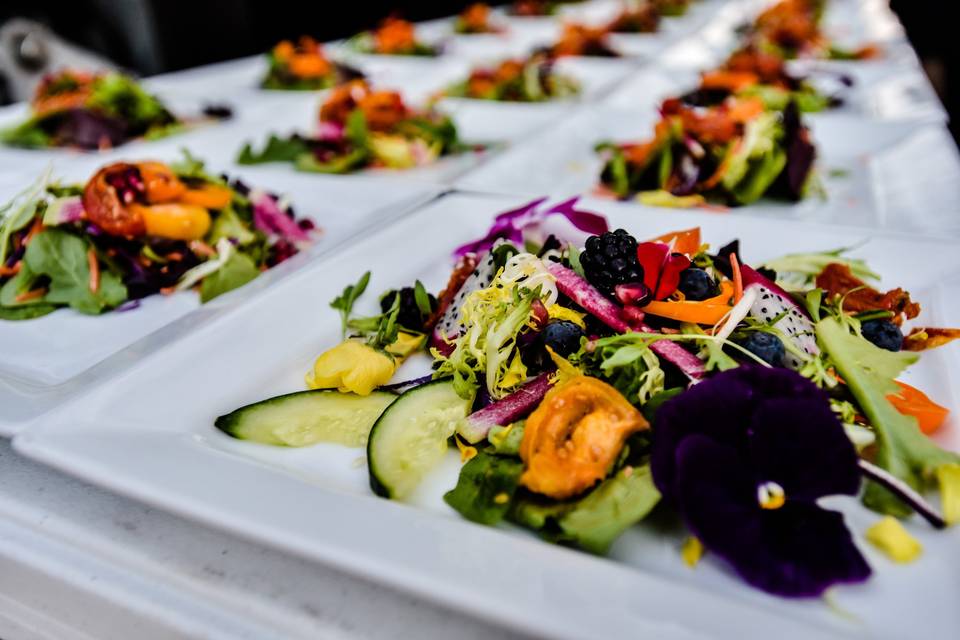 Plated Spring Greens