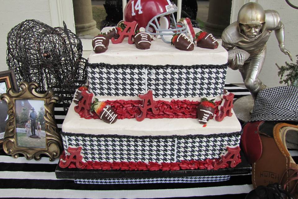 Football inspired cake