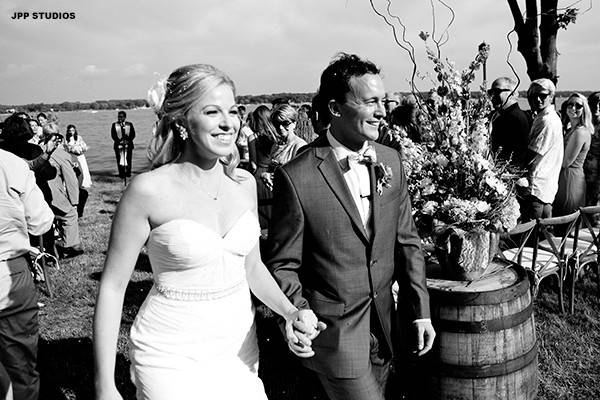 Couple holding hands