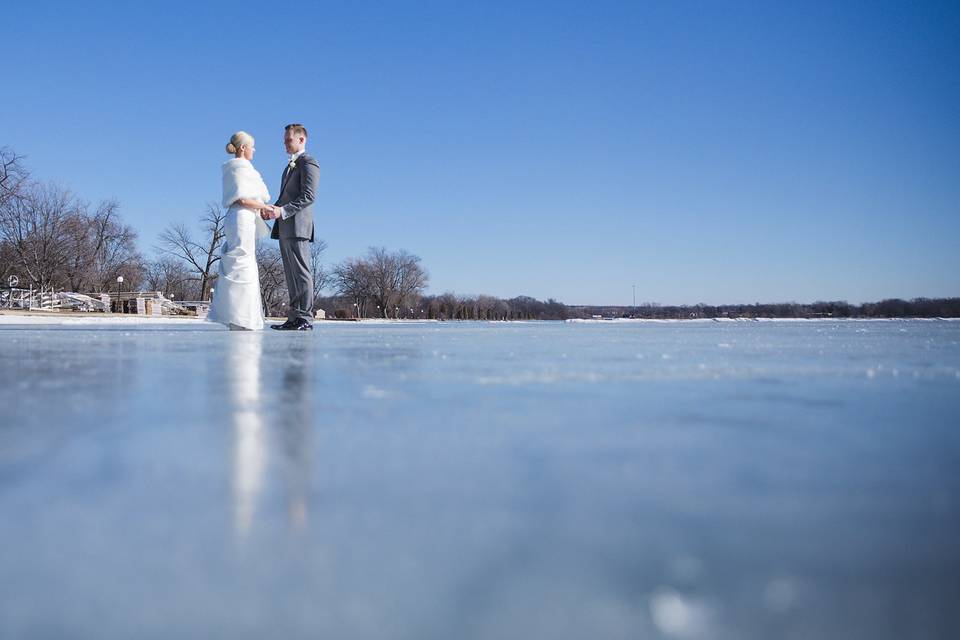 On the frozen lake