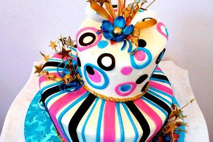 Shooting Stars Topsy Turvy Cake