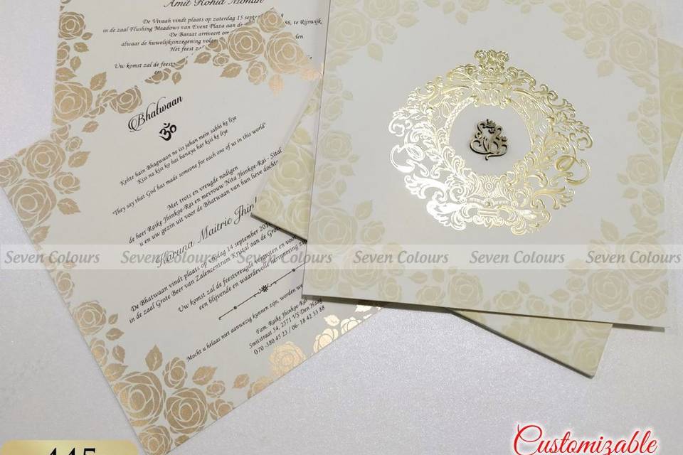Hindu Wedding Cards - Completely customizable for any religions.
