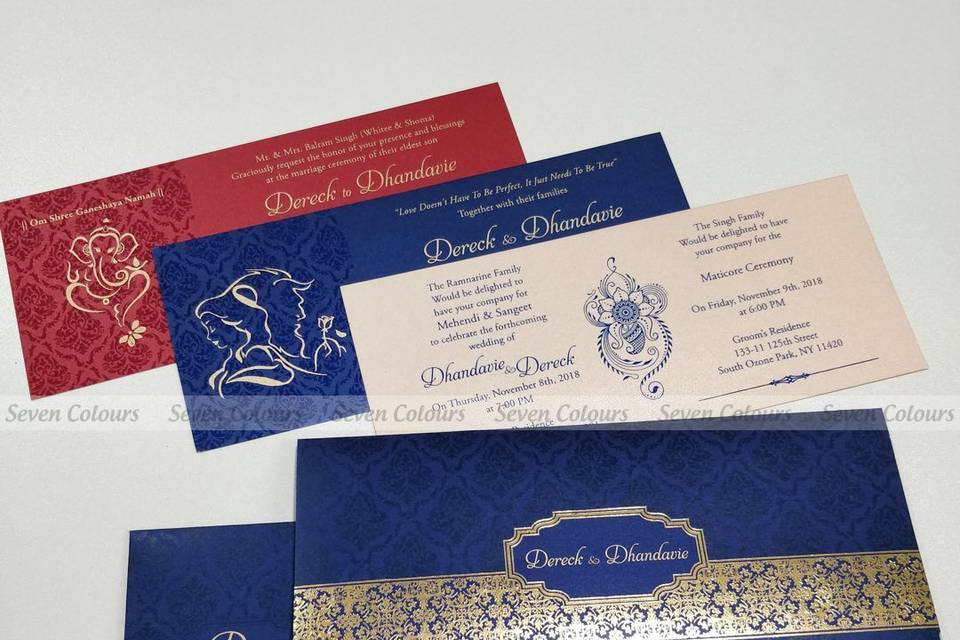 Interfaith Wedding Cards - Completely customizable for any religions.