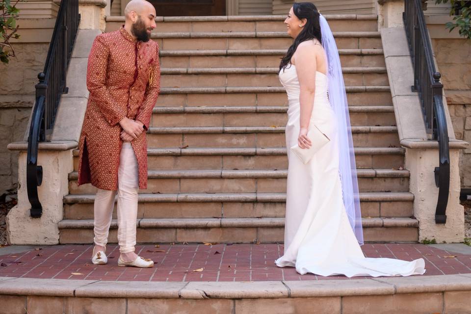 Couple's first look.