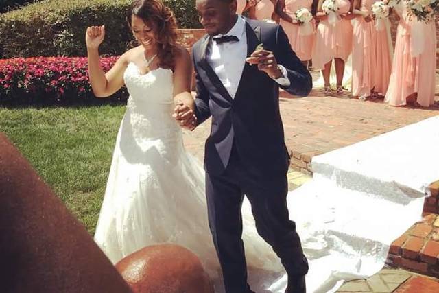 Couple's wedding day