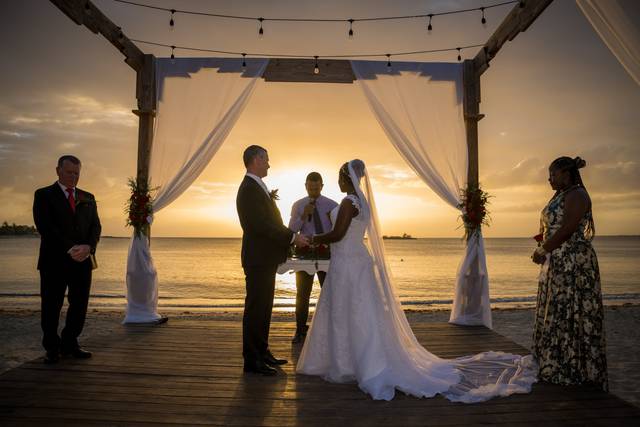 Sunset wedding