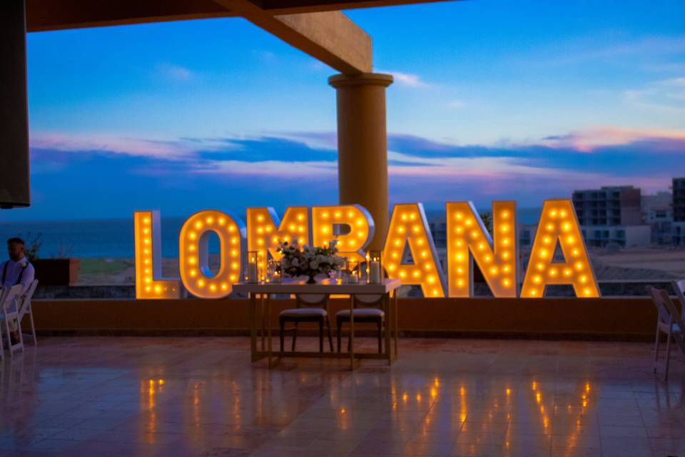 Giant Letters Lombana