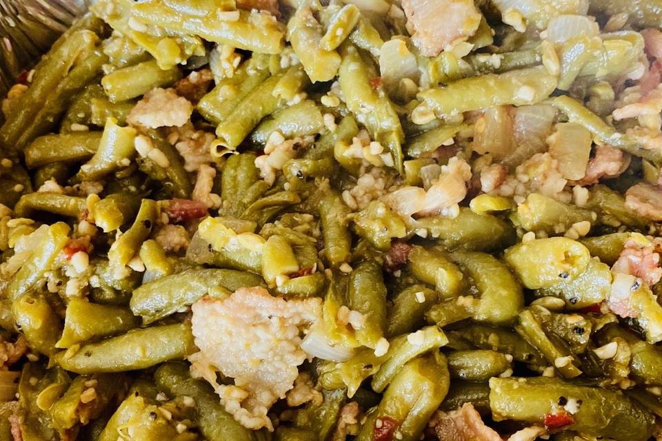 Seasoned green beans