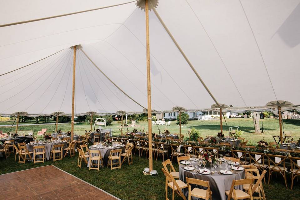 Tent interior