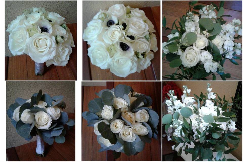 White & Green Bouquets#whitegreenbouquets
