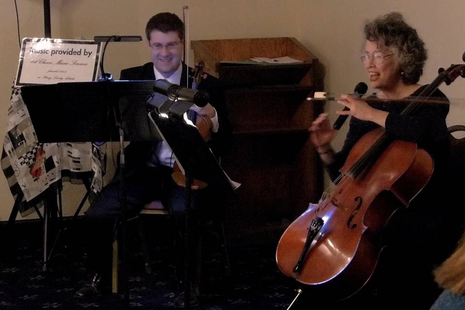 1st Choice Music Services String Duo Danville Country Club, Iroquois Bank Holiday Party