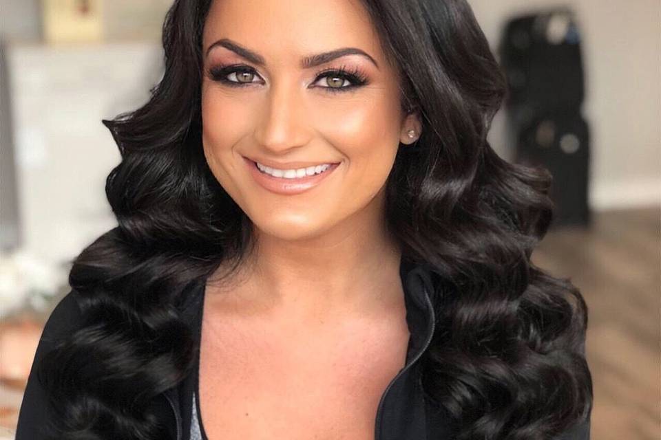 Beautiful hair and makeup