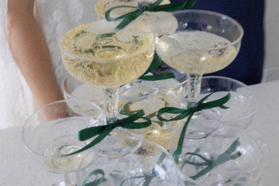 Champagne tower