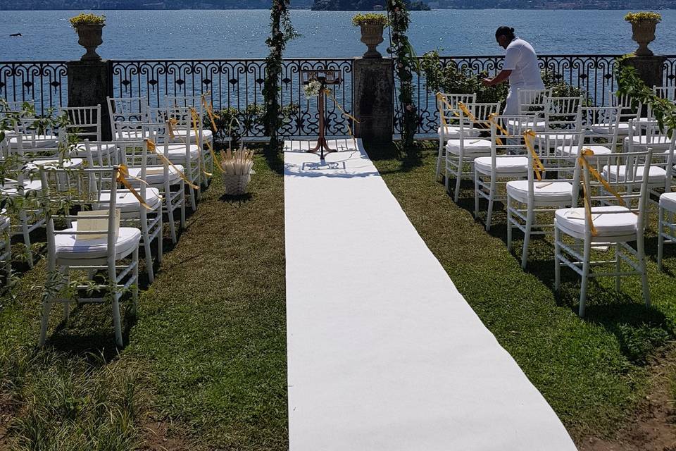 Ceremony on lake Maggiore