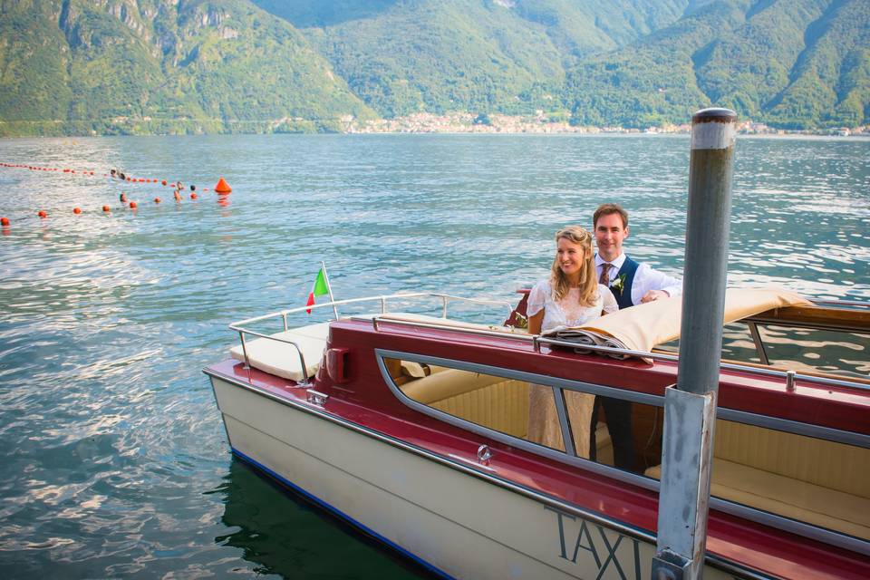 Boat ride on lake como