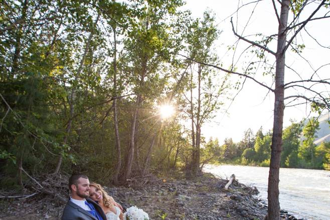 Sunset Bride & Groom