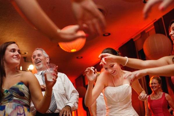 Bride and her guests