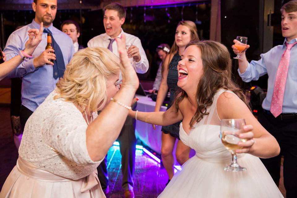 Ladies having fun at the dance floor