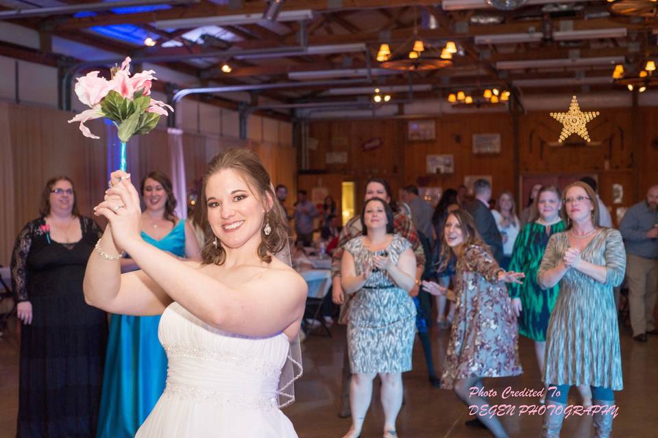 Bride and bridesmaids