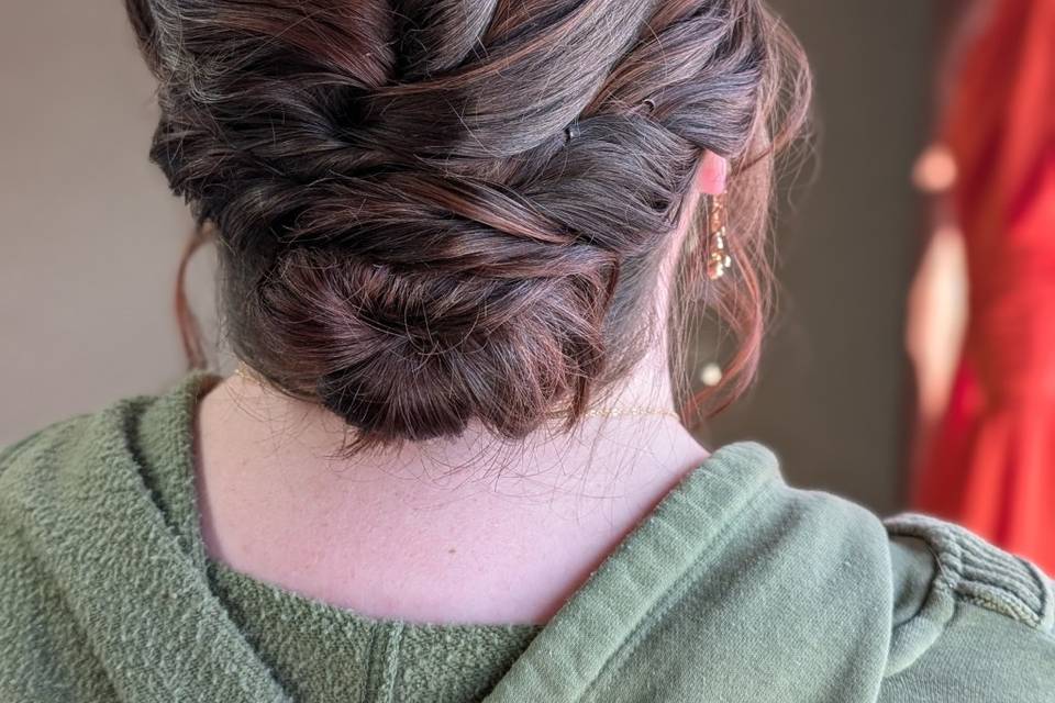 Twisted bun!