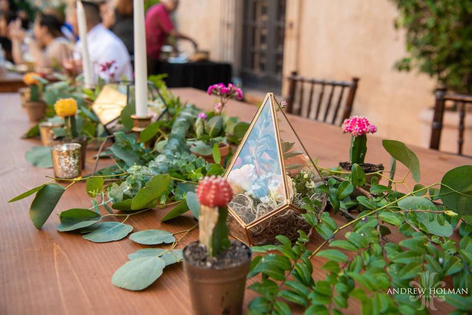 Reception decor