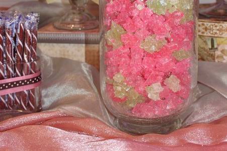 Glistening Rock Candy always looks beautiful on candy buffets.