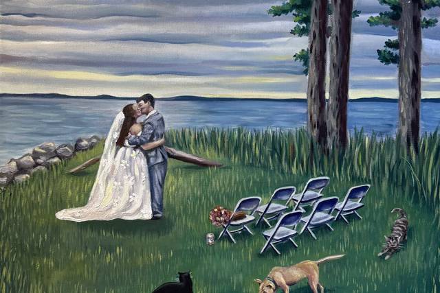 Live Wedding Painting