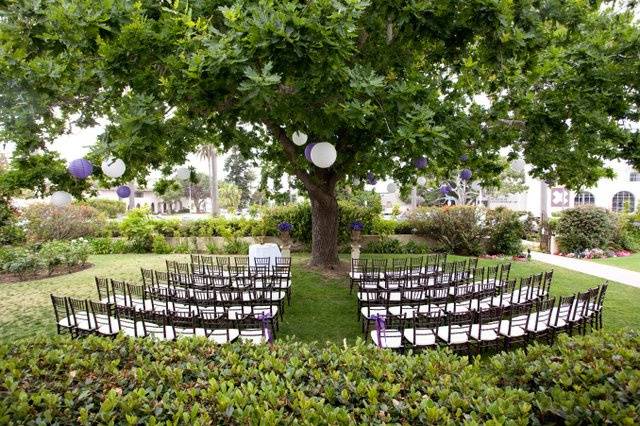 Outdoor wedding venue