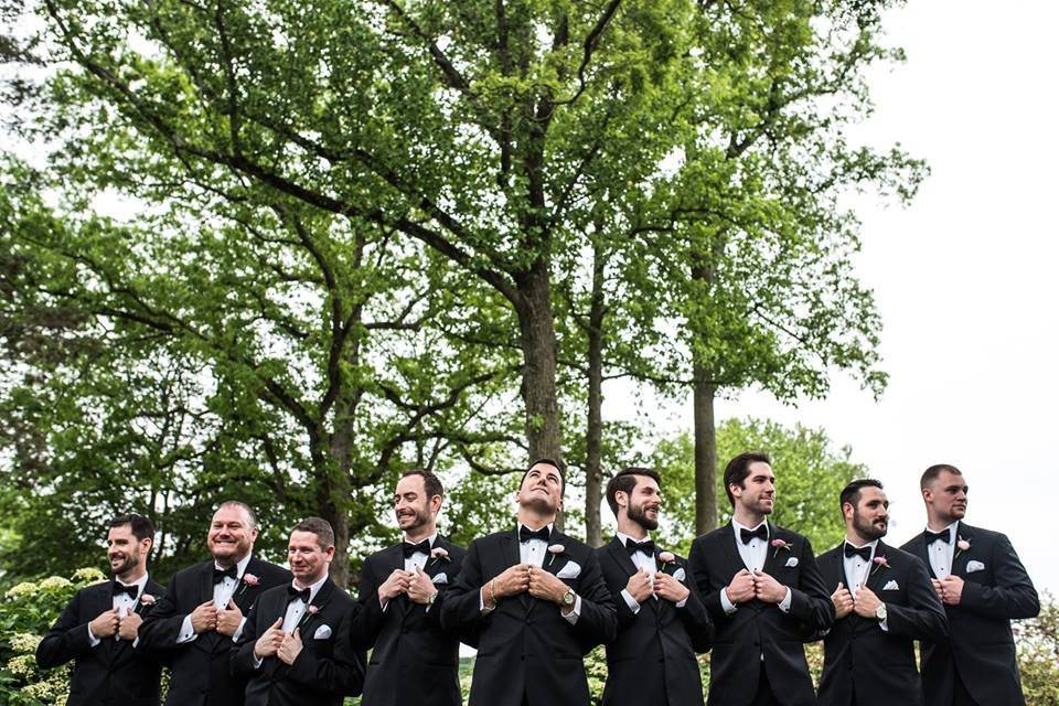 Groom and groomsmen