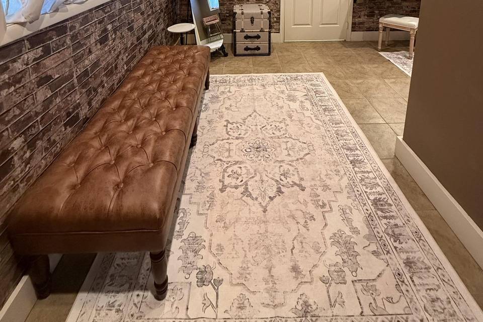 Dressing room area