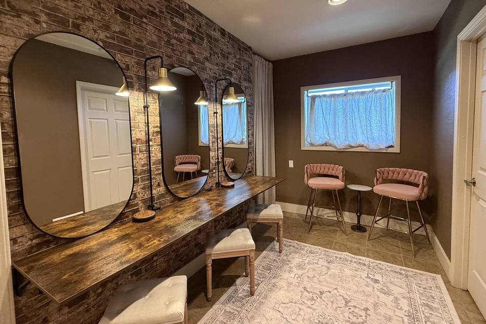 Dressing room area