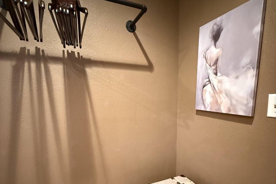 Dressing room area