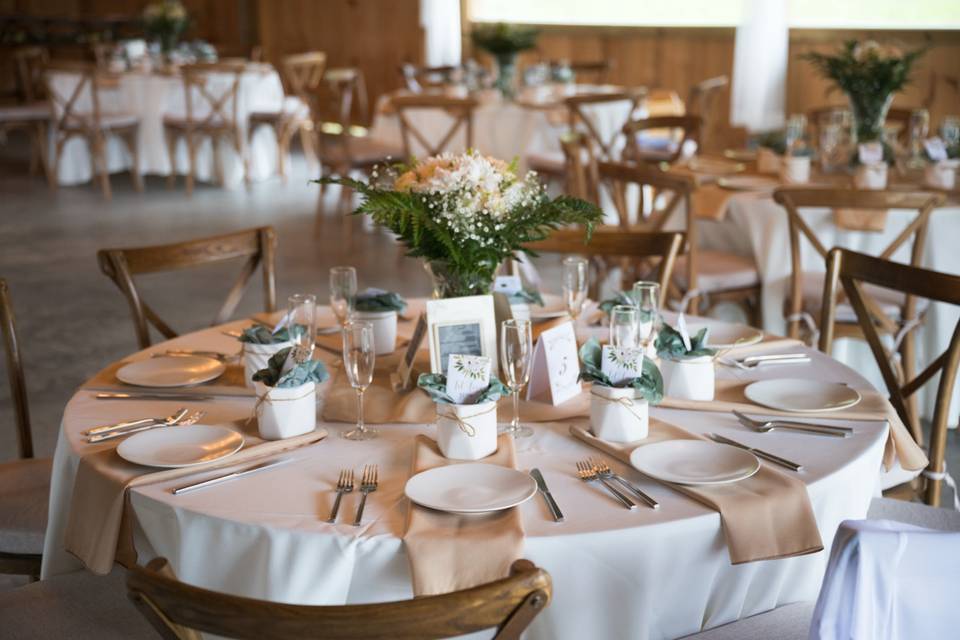Reception tables