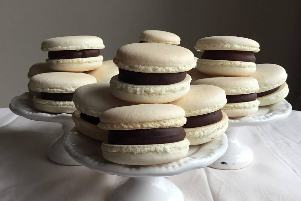 Chocolate Ganache Macarons