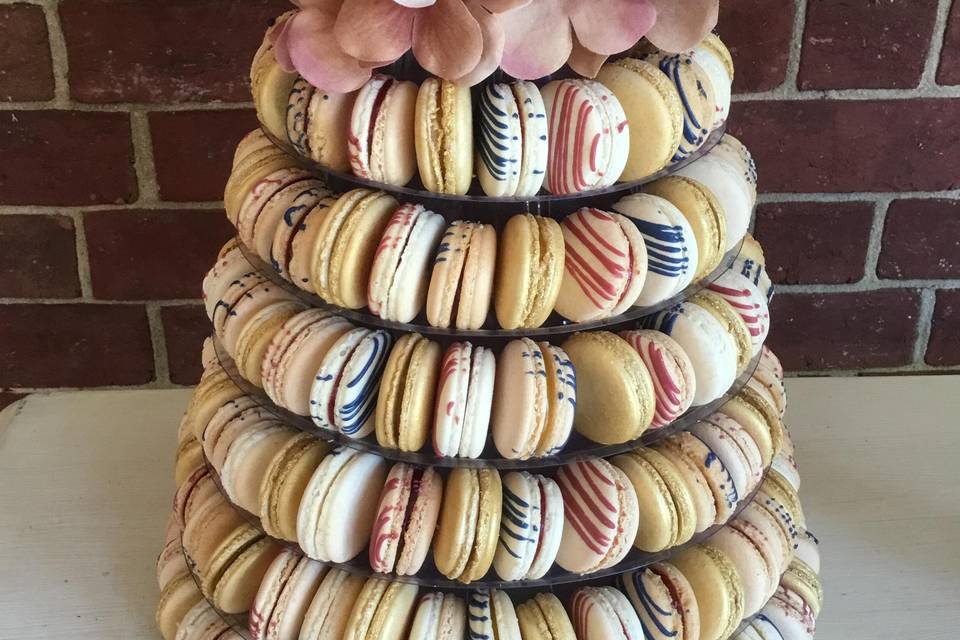 Tower of French Macarons