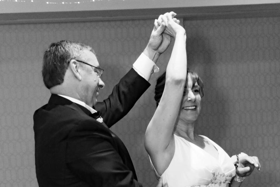 Bride dancing with her father