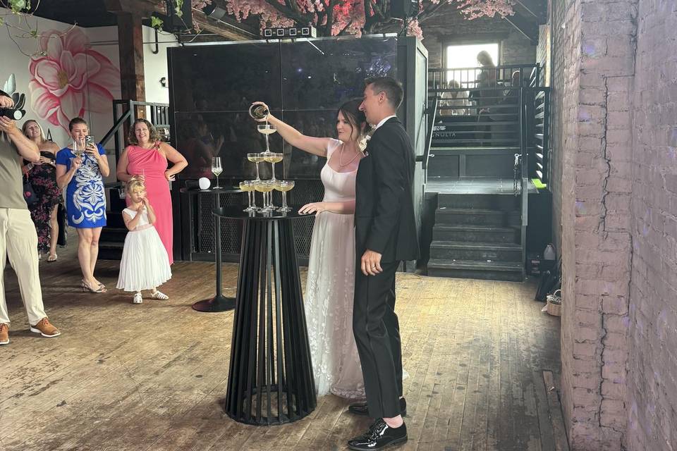 champagne tower