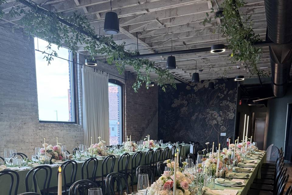 reception tables