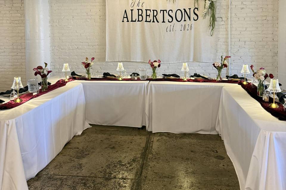 head table
