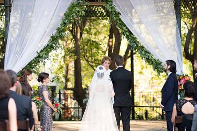 Outdoor wedding ceremony