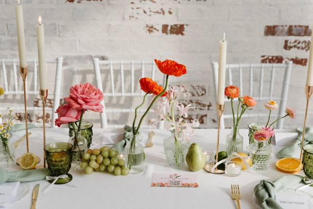 Floral tablescape