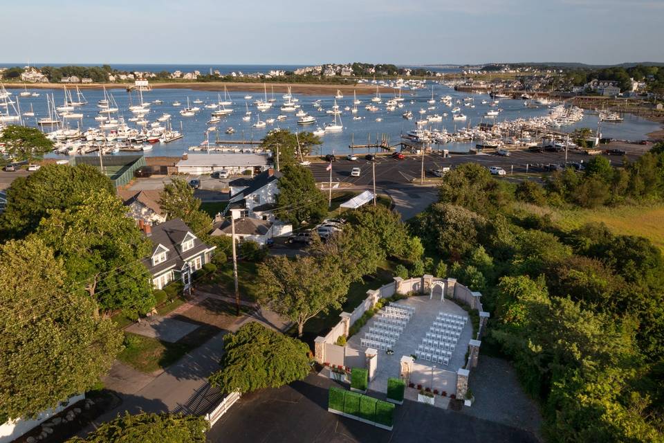 Exterior aerial view