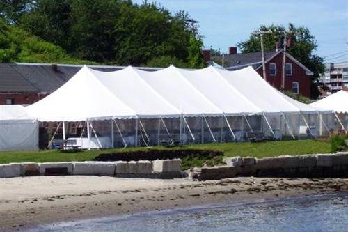 Tent reception area